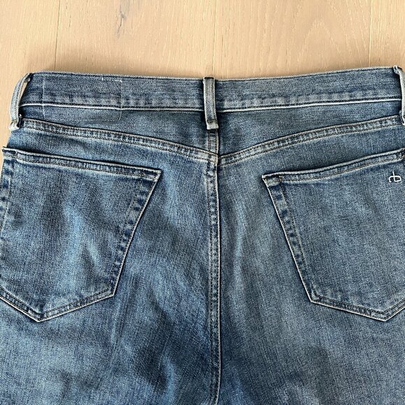 rag & bone Men's Slim Jeans in Light Blue - Picture 6 of 7